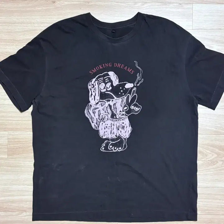 [BUNJANG] Polytelu Blue Dog Short Sleeve T-shirt / [4] 폴리테루 블루독 반팔