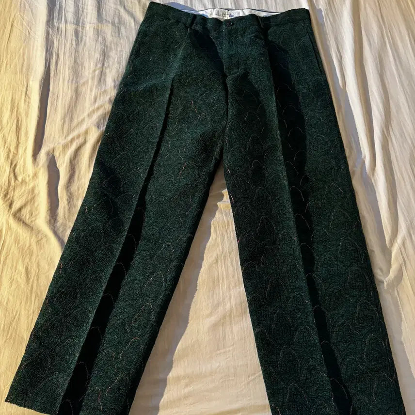 [BUNJANG] Sasquatchfabrix Sumisen Jacquard Wide Slacks / 사스콰치 패브릭스 수미센 자카드 와이드 슬랙스