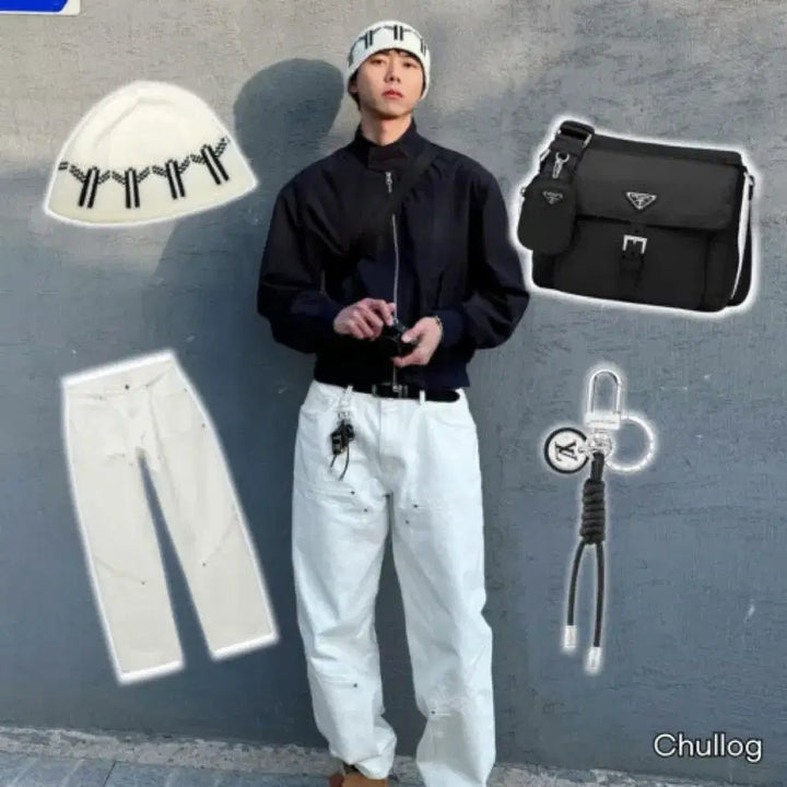 [BUNJANG] Louis Vuitton Black Keyring / 루이비통 키링 블랙
