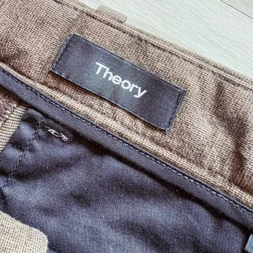 [BUNJANG] Theory Brushed Brown Houndstooth Chino Pants / 정품 Theory Brushed Brown Houndtooth Chino