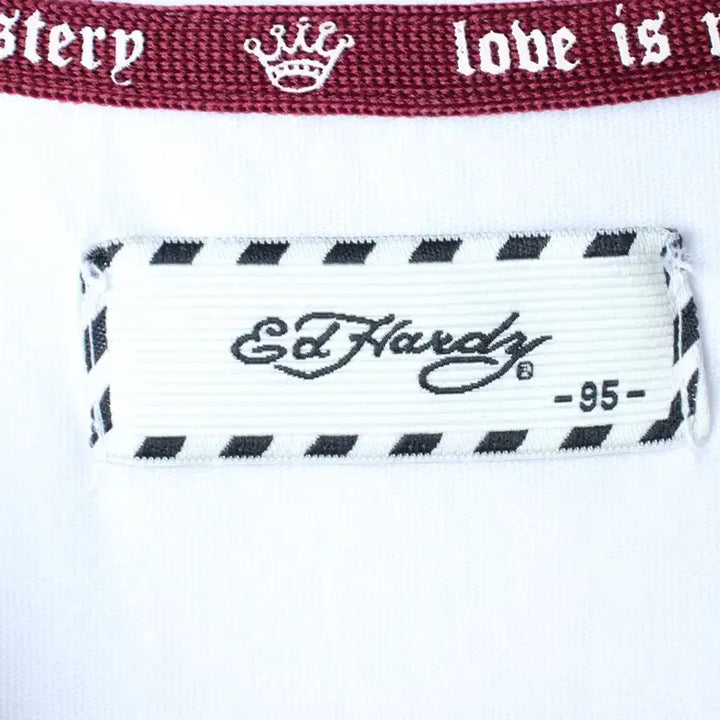 [BUNJANG] Ed Hardy Y2K White Old School T-shirt / (M) 에드하디 반팔 티셔츠 Y2K 화이트 올드스쿨-180E7