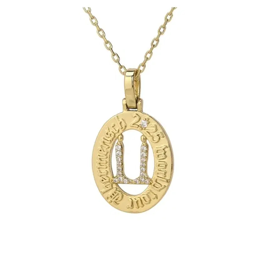 [BUNJANG] G-Dragon We11done Necklace Cubic Zirconia / 지드래곤 목걸이 위버멘쉬 네클리스 큐빅 지르코니아 버전 코퍼