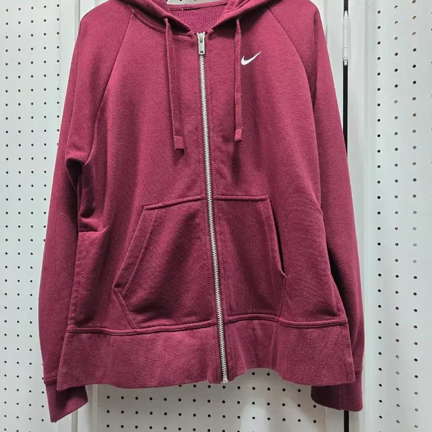 [BUNJANG] Nike Burgundy Hoodie Zip-up / (1240)나이키 버건디 후드집업