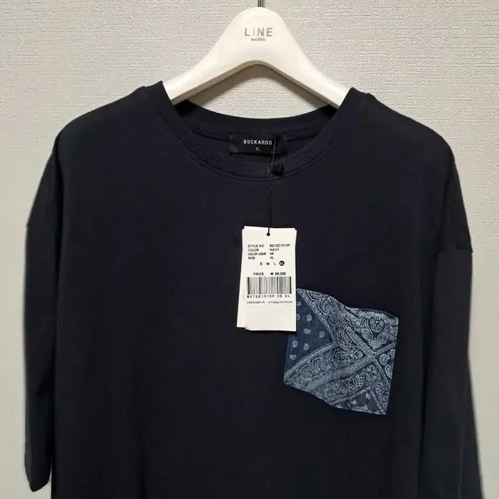 [BUNJANG] BUCKAROO Bandana Pocket T-shirt - Black XL / BUCKAROO 반다나 포켓 티셔츠 블랙 XL