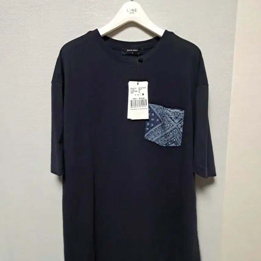 [BUNJANG] BUCKAROO Bandana Pocket T-shirt - Black XL / BUCKAROO 반다나 포켓 티셔츠 블랙 XL