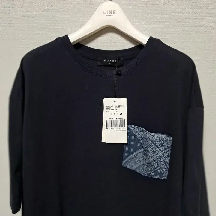 [BUNJANG] BUCKAROO Bandana Pocket T-shirt - Black XL / BUCKAROO 반다나 포켓 티셔츠 블랙 XL