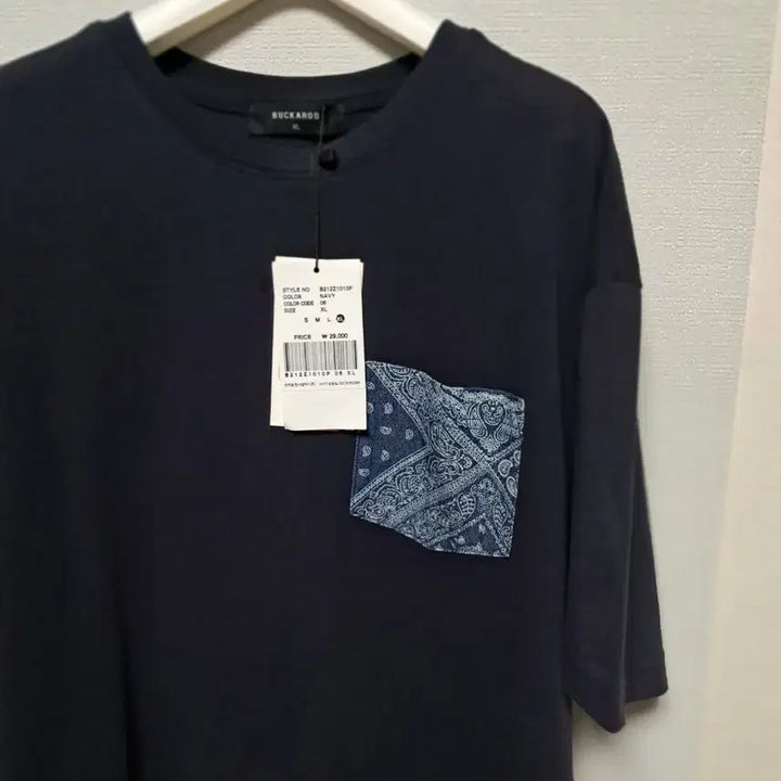 [BUNJANG] BUCKAROO Bandana Pocket T-shirt - Black XL / BUCKAROO 반다나 포켓 티셔츠 블랙 XL