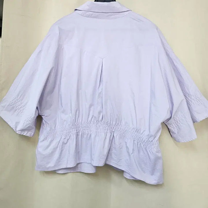 [SOLD OUT] jj지고트 라벤더 퍼플 반팔 블라우스 셔츠