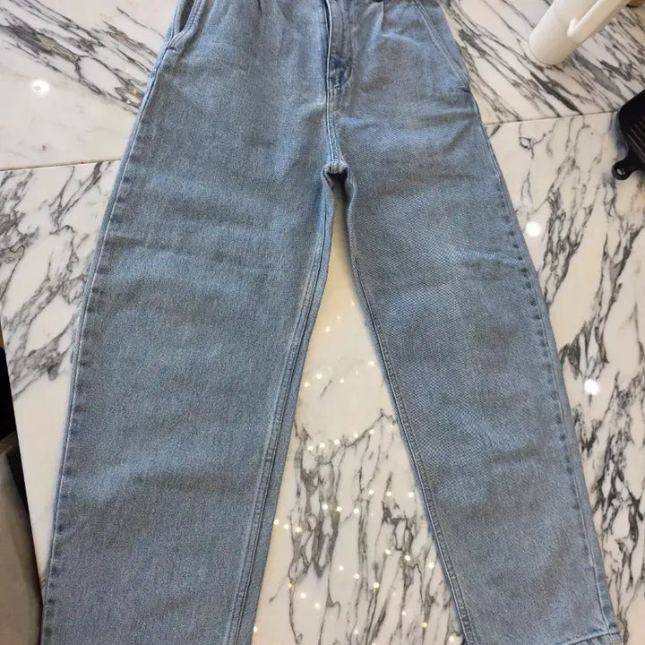 [BUNJANG] Artifcts One-Tuck Curved Jeans Light Blue XS / 아트이프액츠 원턱 커브드진 연청 xs 허리28