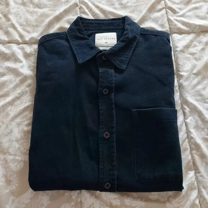 [SOLD OUT] Tbj nearby 코듀로이 셔츠 네이비 100