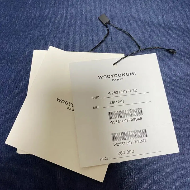 [SOLD OUT] 우영미 25FW 백로고 반팔 블랙 48