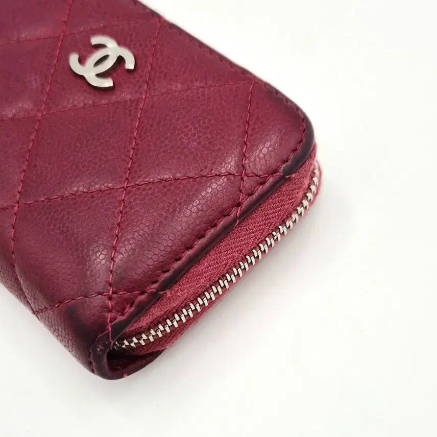 [BUNJANG] Chanel Classic Zip Card Wallet Caviar Leather Red / [중고명품셀렉트]샤넬 지퍼돌이 카드지갑 캐피어 레드