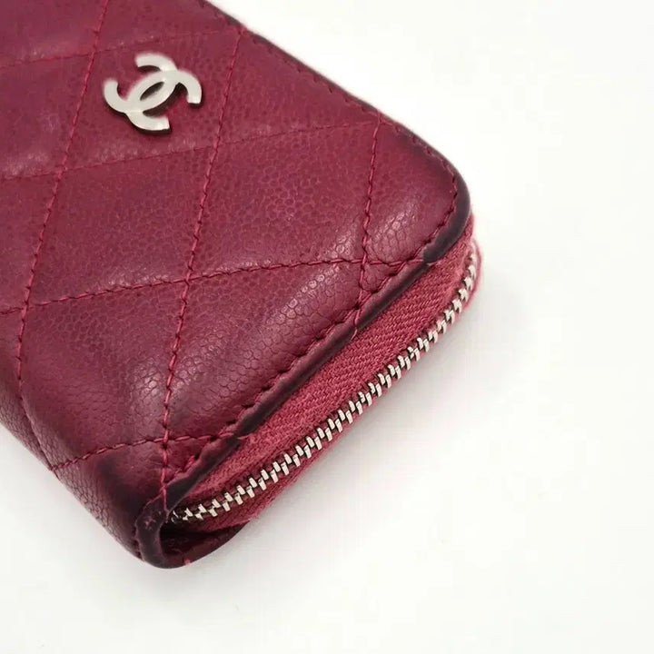 [BUNJANG] Chanel Classic Zip Card Wallet Caviar Leather Red / [중고명품셀렉트]샤넬 지퍼돌이 카드지갑 캐피어 레드