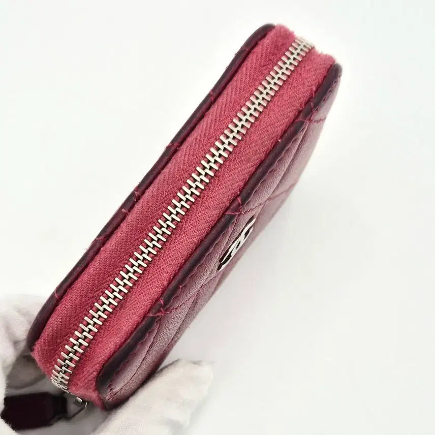 [BUNJANG] Chanel Classic Zip Card Wallet Caviar Leather Red / [중고명품셀렉트]샤넬 지퍼돌이 카드지갑 캐피어 레드
