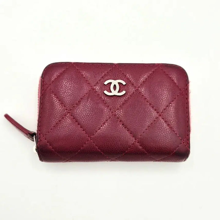 [BUNJANG] Chanel Classic Zip Card Wallet Caviar Leather Red / [중고명품셀렉트]샤넬 지퍼돌이 카드지갑 캐피어 레드