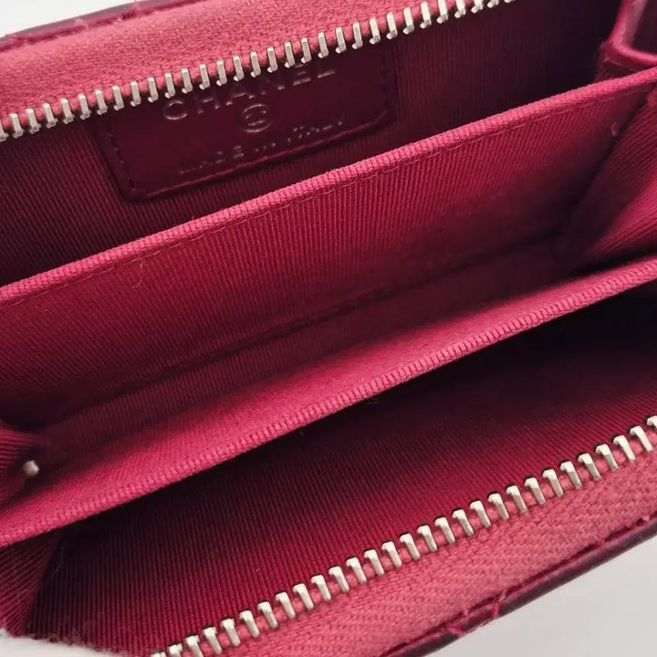 [BUNJANG] Chanel Classic Zip Card Wallet Caviar Leather Red / [중고명품셀렉트]샤넬 지퍼돌이 카드지갑 캐피어 레드