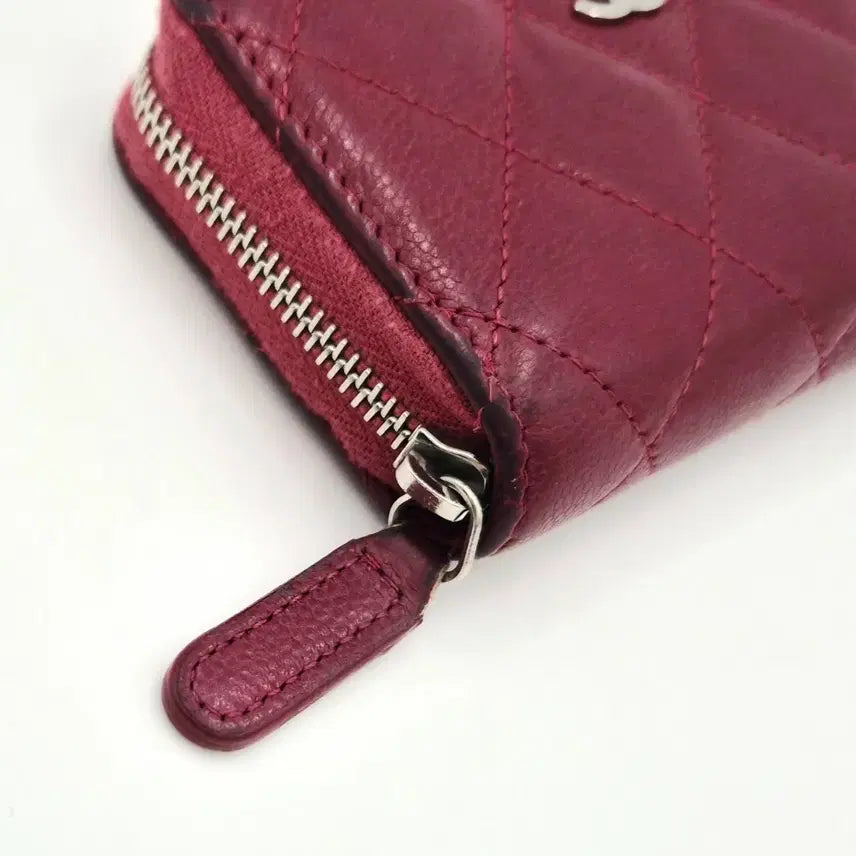 [BUNJANG] Chanel Classic Zip Card Wallet Caviar Leather Red / [중고명품셀렉트]샤넬 지퍼돌이 카드지갑 캐피어 레드