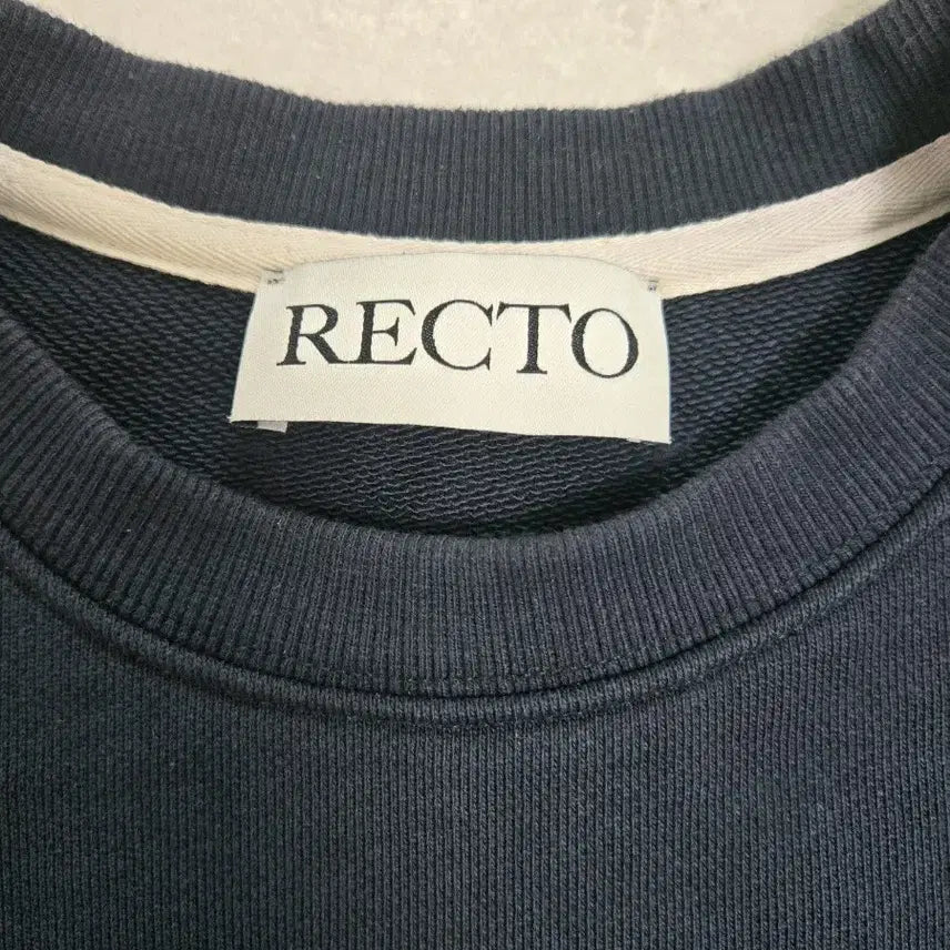 [SOLD OUT] 렉토 RC 엠브로이드  로고 자수 맨투맨 스웻셔츠 네이비/F