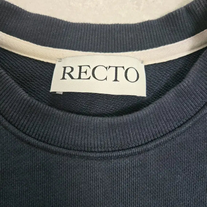 [SOLD OUT] 렉토 RC 엠브로이드  로고 자수 맨투맨 스웻셔츠 네이비/F
