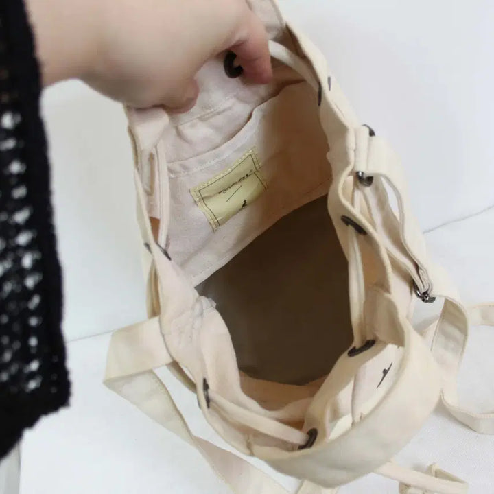 [BUNJANG] KANGOL Canvas Bucket Bag / [정품] 캉골(KANGOL) 여성 캐주얼 캔버스 버킷백크로스백 상상샵