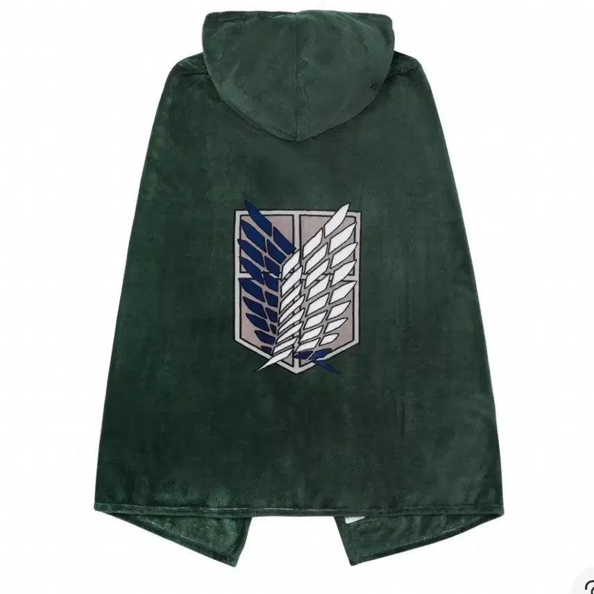 [BUNJANG] Frank Burger Attack on Titan Survey Corps Cape Blanket / 프랭크버거 진격의 거인 조사병단 망토 담요