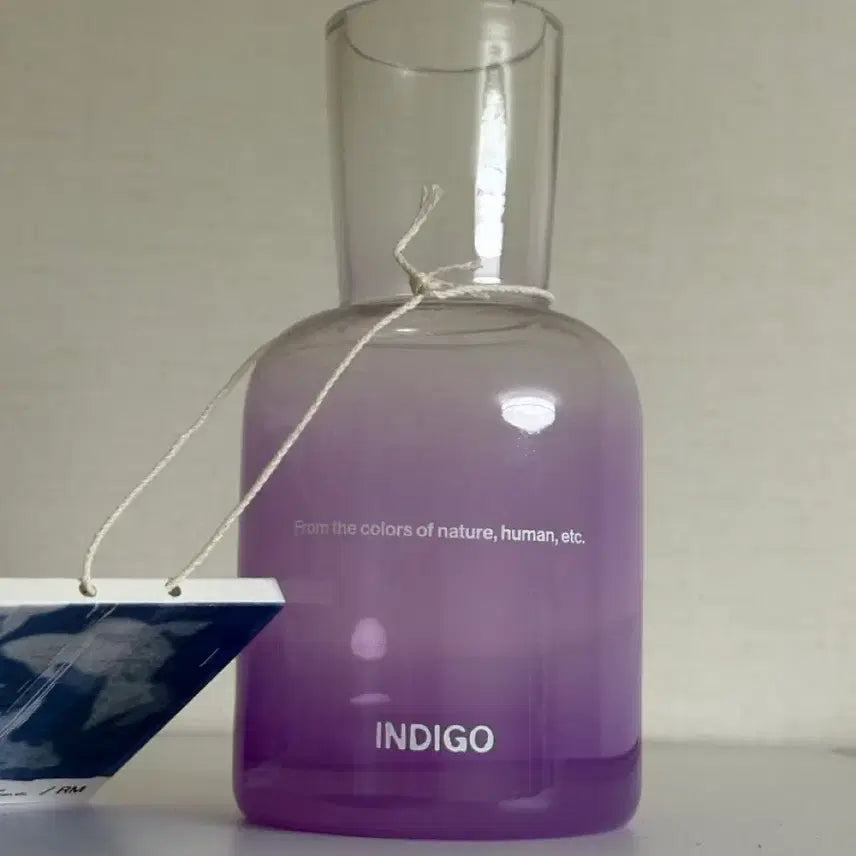 [BUNJANG] BTS RM Indigo Glass Bottle / 방탄 알엠 남준 인디고 유리병