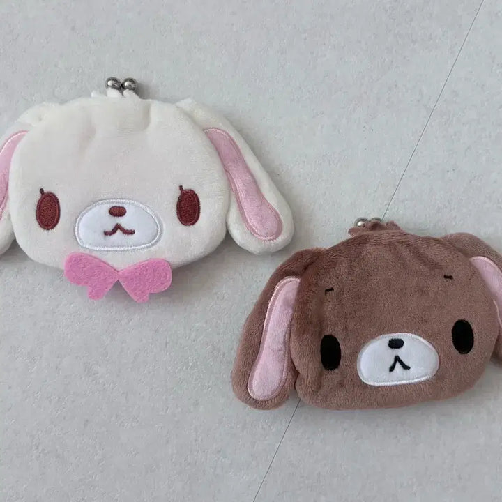 [BUNJANG] Sanrio Sugar Bunnies Coin Purse Set / 산리오 슈가바니즈 시로우사 쿠로우사 동전지갑