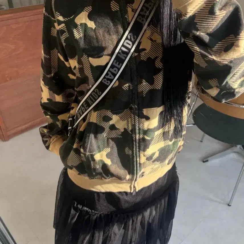 [BUNJANG] BAPE Camo Check Hooded Zip-Up Jacket / [베이프] 베이프 카모 체크 후드집업