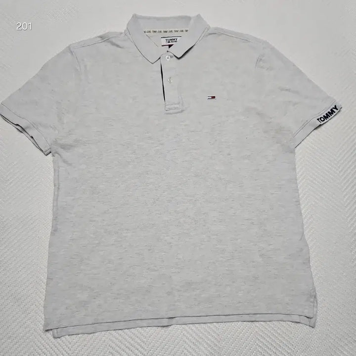 [BUNJANG] Tommy Jeans Logo Accent Short Sleeve Polo Shirt - L / 타미진스 로고 포인트 반팔 카라티 L