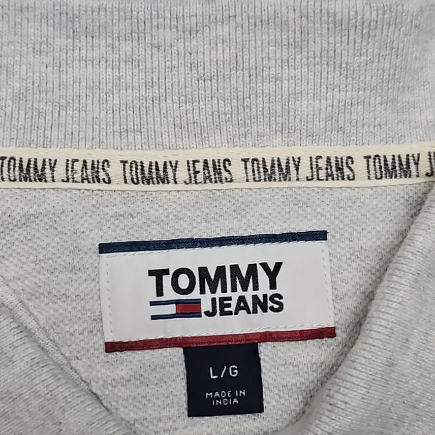 [BUNJANG] Tommy Jeans Logo Accent Short Sleeve Polo Shirt - L / 타미진스 로고 포인트 반팔 카라티 L