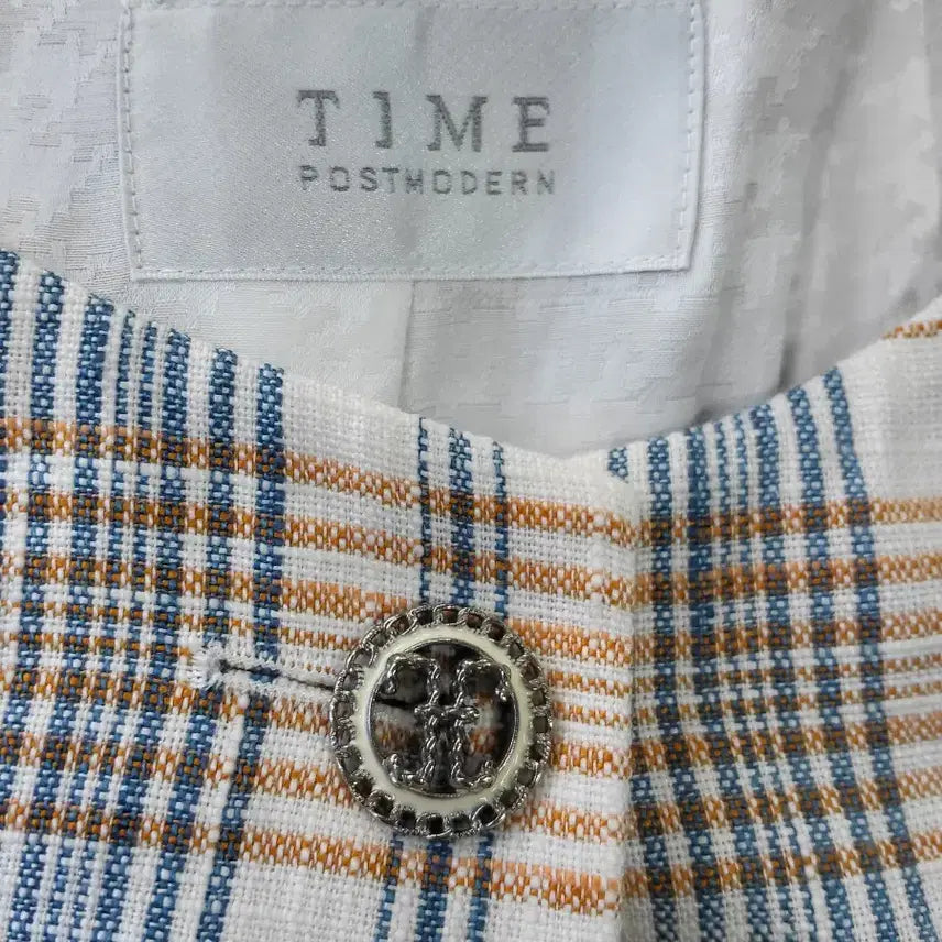 [BUNJANG] TIME POSTMODERN Checkered Short Sleeve Jacket / TIME POSTMODERN 체크 반팔 마자켓