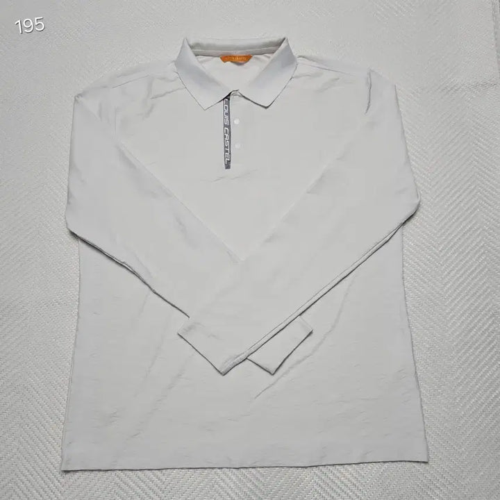[BUNJANG] Louis Castel White Functional Long Sleeve Polo Shirt (Size 110) / 루이까스텔 화이트 기능성 긴팔 카라티 (110)
