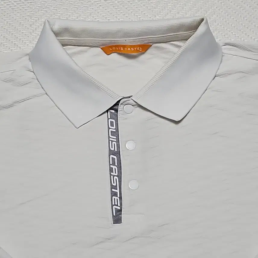 [BUNJANG] Louis Castel White Functional Long Sleeve Polo Shirt (Size 110) / 루이까스텔 화이트 기능성 긴팔 카라티 (110)