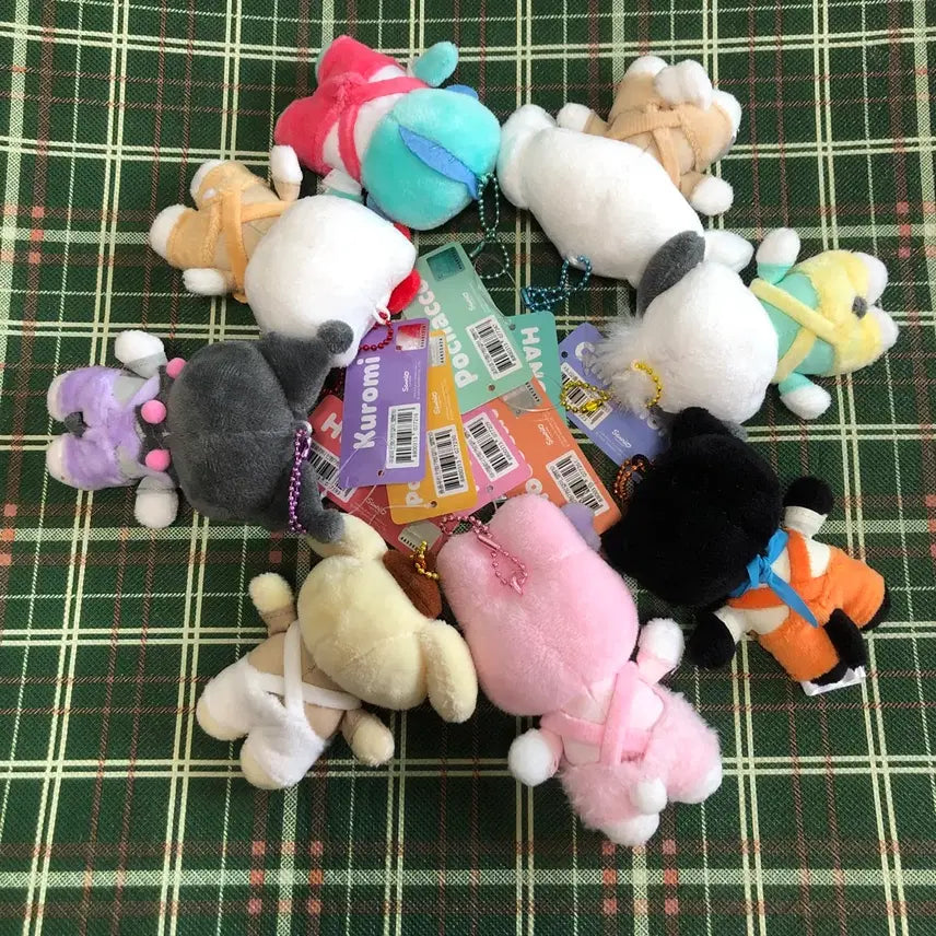 [BUNJANG] Sanrio Character Overalls Keyring 8-Piece Set / 산리오 멜빵키링 8종세트