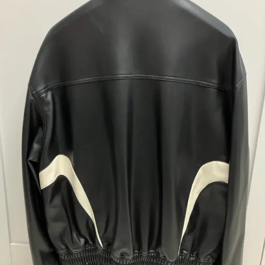 [BUNJANG] Il Corso Biker Vegan Leather Blouson Jacket Black / 일꼬르소 바이커 비건레더 블루종 블랙