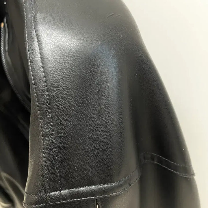 [BUNJANG] Il Corso Biker Vegan Leather Blouson Jacket Black / 일꼬르소 바이커 비건레더 블루종 블랙