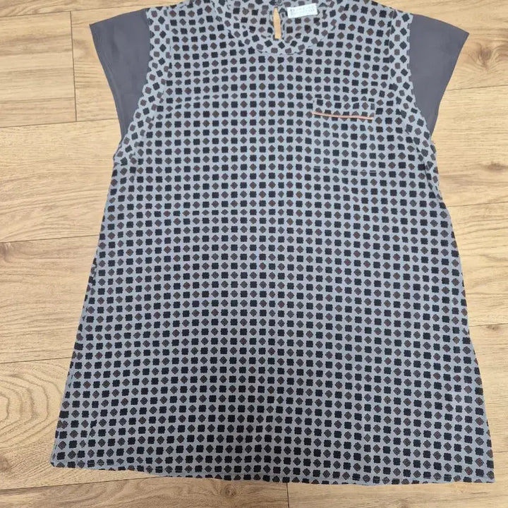 [BUNJANG] Brunello Cucinelli Patterned Short-Sleeve Blouse / (55~66) 브루넬로 쿠치넬리 패턴 반팔 블라우스