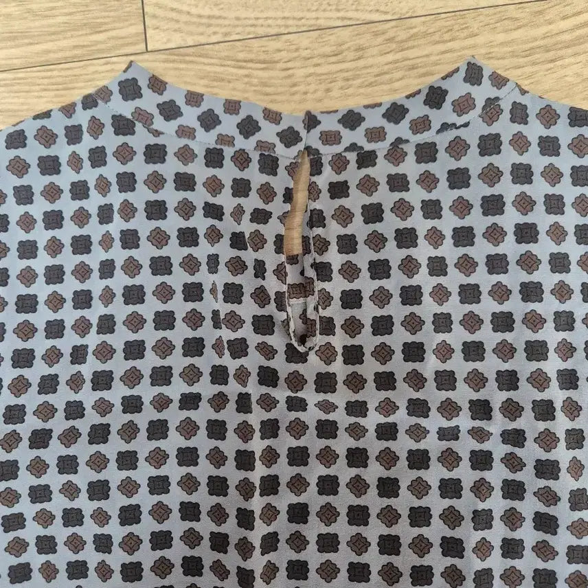 [BUNJANG] Brunello Cucinelli Patterned Short-Sleeve Blouse / (55~66) 브루넬로 쿠치넬리 패턴 반팔 블라우스