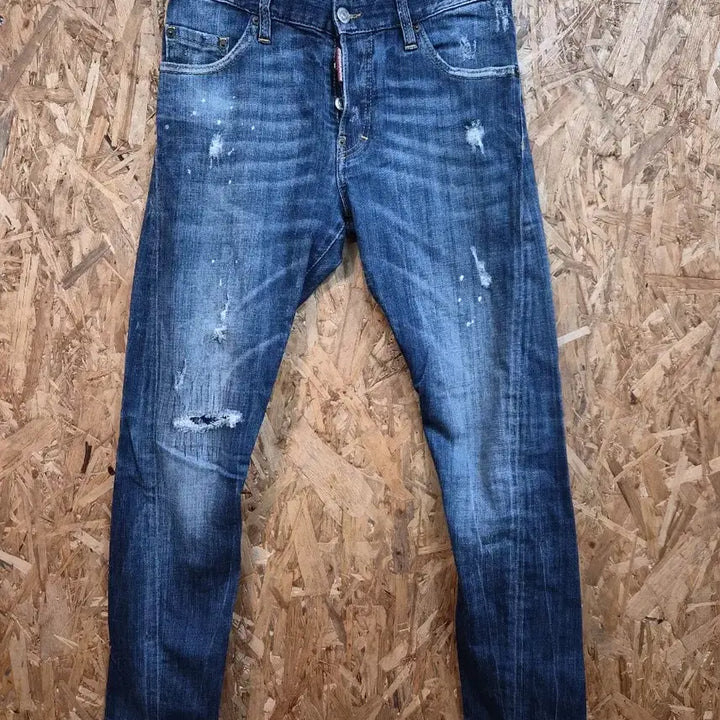 [BUNJANG] Dsquared2 Distressed Slim Fit Denim Jeans / 디스퀘어드2 디스트로이드 슬림 데님 44