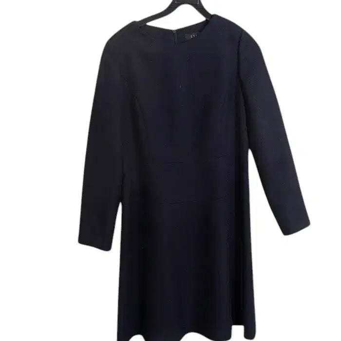 [BUNJANG] Lyn Basic Round Long Sleeve Dress NV A-19 / 여성66 / 린 베이직 라운드 긴팔 원피스NV A-19