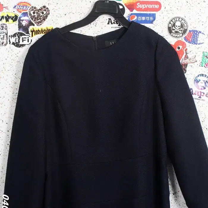 [BUNJANG] Lyn Basic Round Long Sleeve Dress NV A-19 / 여성66 / 린 베이직 라운드 긴팔 원피스NV A-19