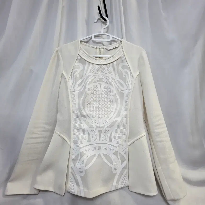 [BUNJANG] MlCHAA Lace Blouse Ivory / it MlCHAA여성 레이스 블라우스 아이보리55~5반
