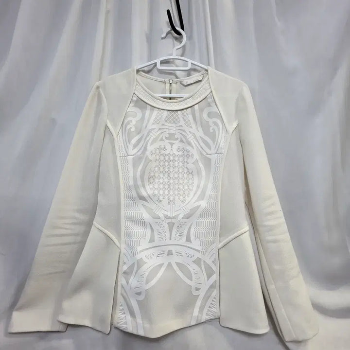 [BUNJANG] MlCHAA Lace Blouse Ivory / it MlCHAA여성 레이스 블라우스 아이보리55~5반