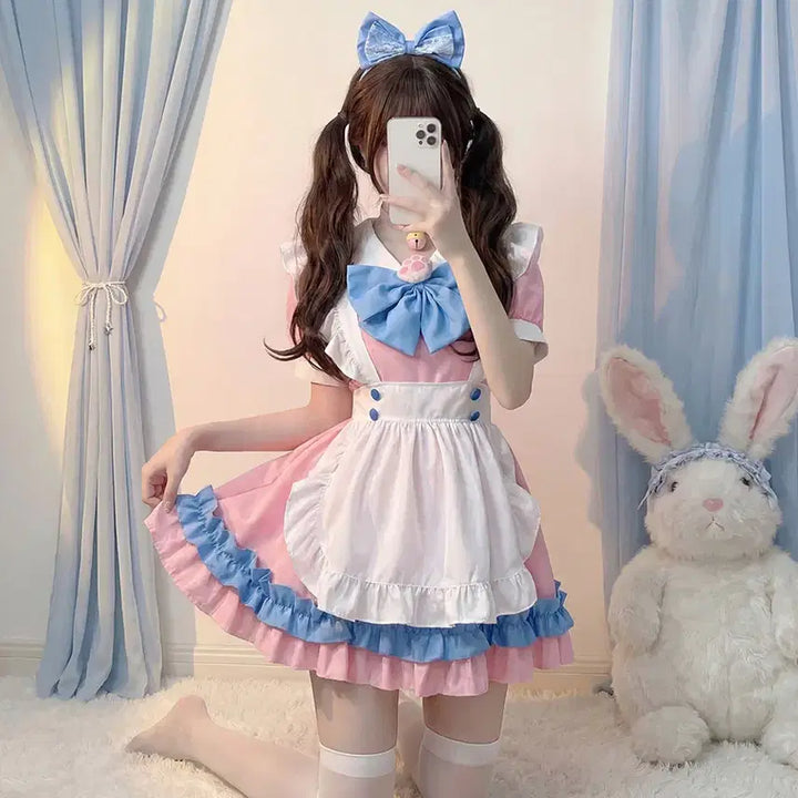 [BUNJANG] Cotton Candy Maid Dress Set / [당일발송/새상품]코튼캔디 메이드복 세트