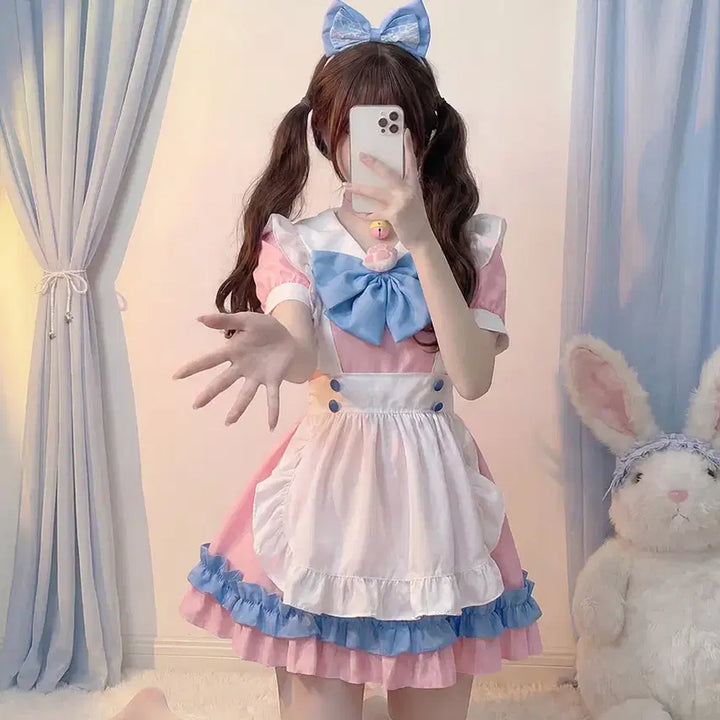 [BUNJANG] Cotton Candy Maid Dress Set / [당일발송/새상품]코튼캔디 메이드복 세트