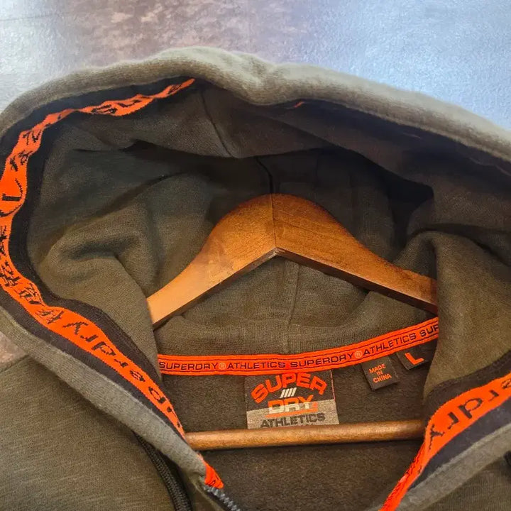 [BUNJANG] Superdry Olive Hooded Zip-up L / 슈퍼드라이 올리브 후드 집업 L