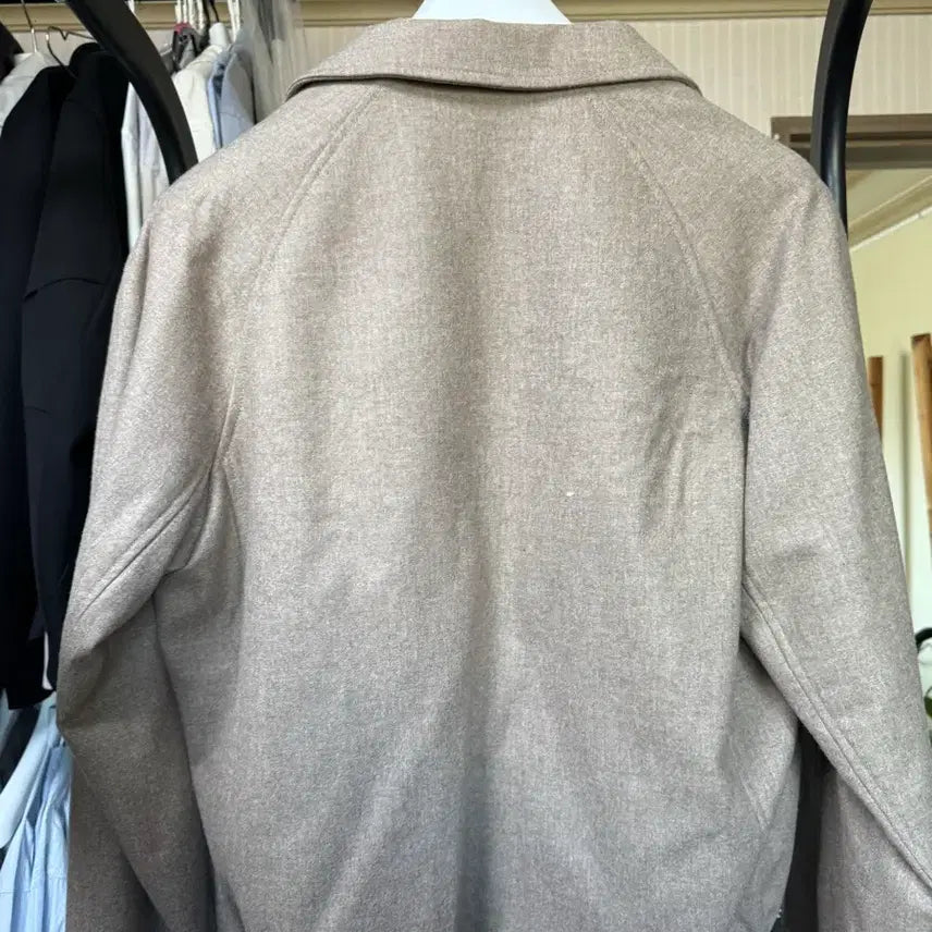 [BUNJANG] Coar Wide Collar Jacket Mélange Beige S / 쿠어 와이드카라 자켓 멜란지베이지 S사이즈
