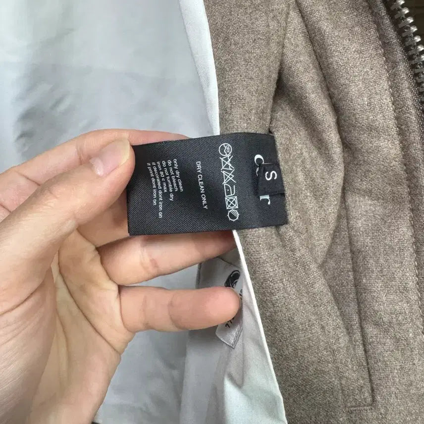 [BUNJANG] Coar Wide Collar Jacket Mélange Beige S / 쿠어 와이드카라 자켓 멜란지베이지 S사이즈