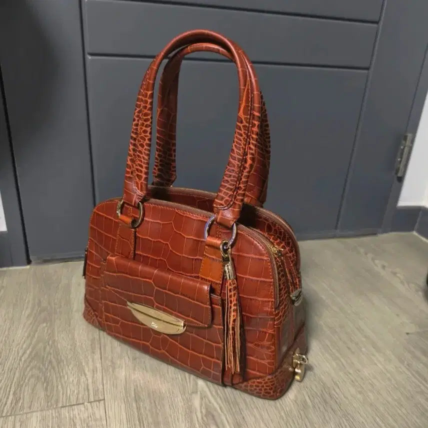 [BUNJANG] Lancel Adajani Crocodile Pattern Tote Bag / 새제품!명품Lancel 란셀 Adajani 토트백