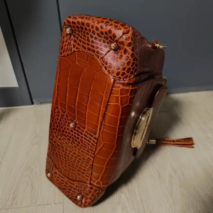 [BUNJANG] Lancel Adajani Crocodile Pattern Tote Bag / 새제품!명품Lancel 란셀 Adajani 토트백